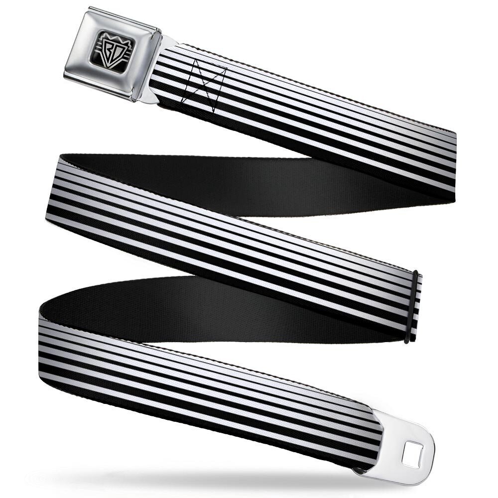7600 Seatbelt Belt - Stripe Transition Black/White - 1.0" Wide - 20-36
